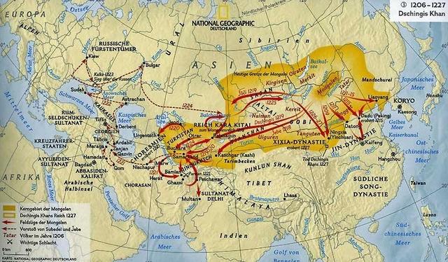 元朝疆域扩展图