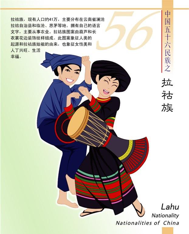 拉祜族简介(卡通版) 拉祜族简介(卡通版)