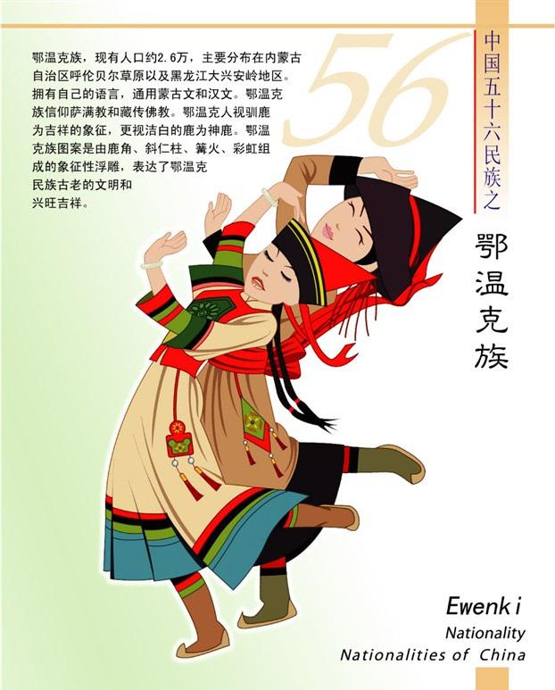 鄂温克族简介(卡通版) 鄂温克族简介(卡通版)