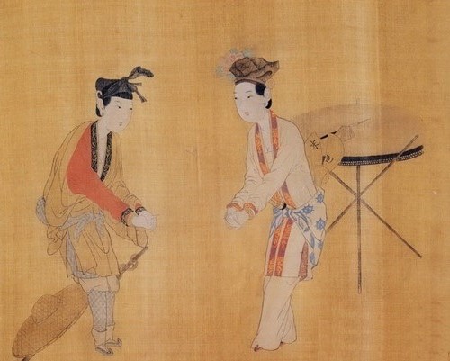 宋人《杂剧人物图》(摹本)