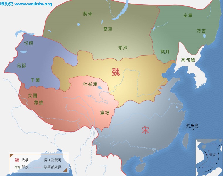 北朝宋魏版圖 北朝宋魏版圖