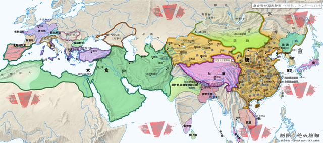图-唐玄宗时期世界地图